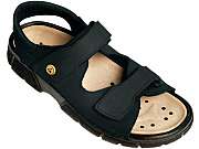 Electra - Damen-/HerrenTrekking Sandale - 2030, schwarz, Nubuk