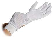 ESD-Handschuhe Polyester - 8745.PVCB6 - mit PVC-Noppen und B&uuml;ndchen