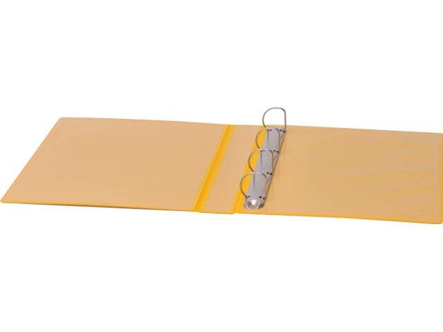 Ring binders A4 PVC IDP-STAT back width 30mm/4 rings yellow